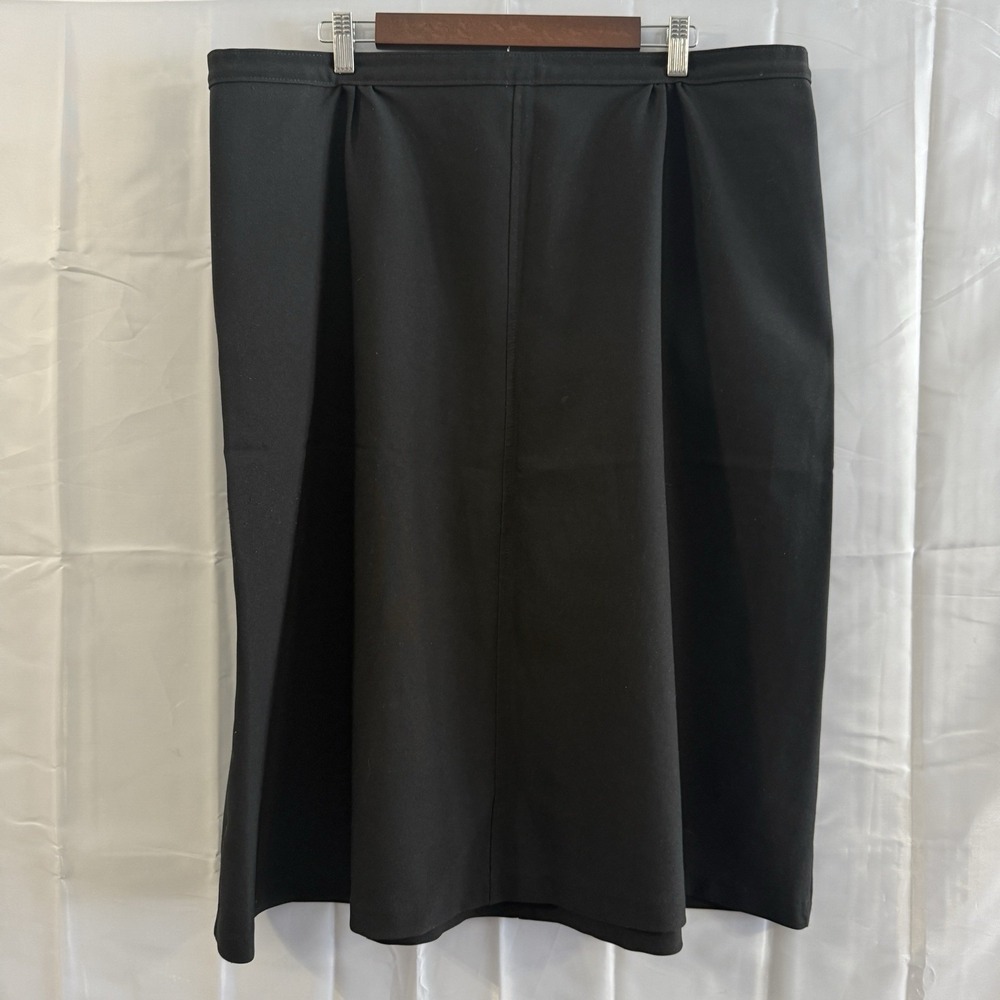 Levi Strauss Womens 40x28 Vintage Black Pleated Front Slash Pocket A-Line‎ Skirt